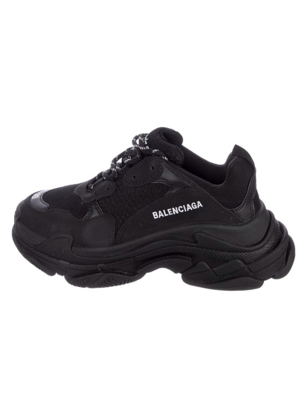 Balenciaga Men's Triple S Chunky Black Trainer